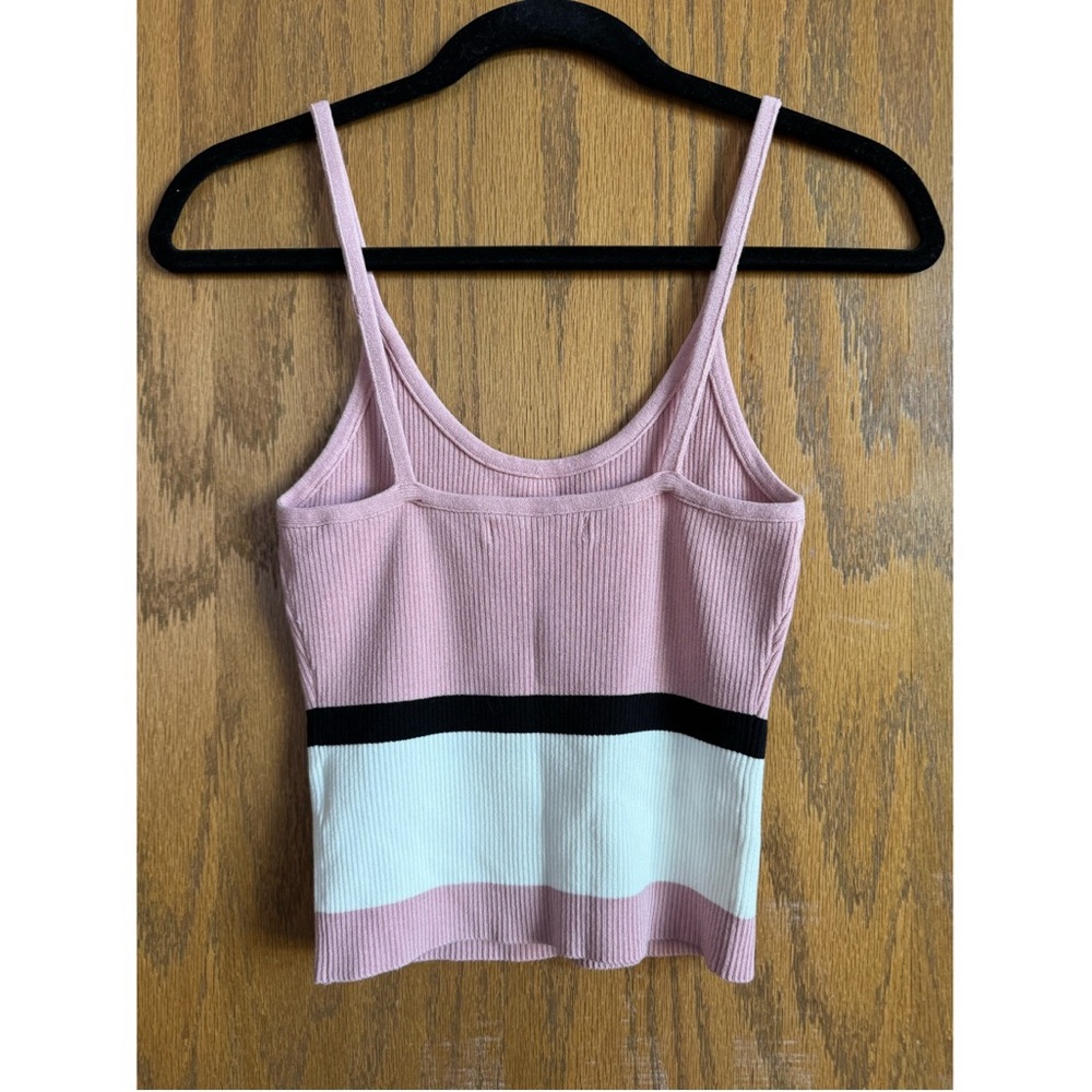 Pink & White Colorblock Tank Top - Picture 2 of 3